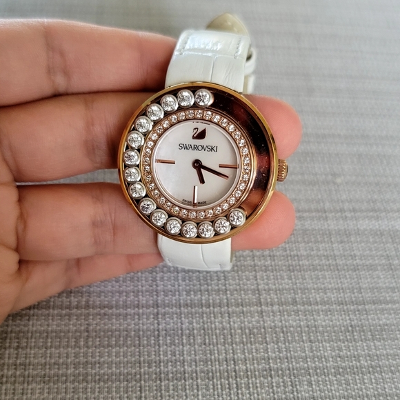 SWAROVSKI Ladies Leather Strap Watch - Picture 4 of 14